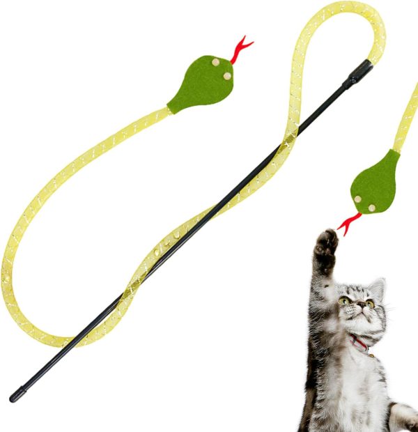 tongfeng Cat Wand Toy - Extra Long Cat Teasing Stick,Pet Supplies For Cat, Kitten, Reduce Boredom, Release Cat Hunting Instincts